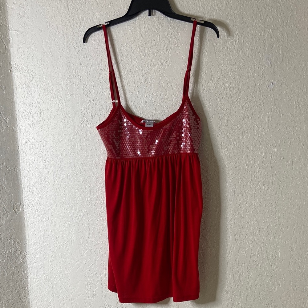 Glamorous Red Sequin Chemise